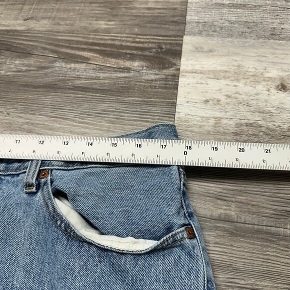 Levis 550 Red Tab Stonewash Blue Mens 35x30 Relaxed Fit Straight Leg Denim Jeans - Picture 6 of 13